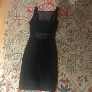 Black backless Bebe dress